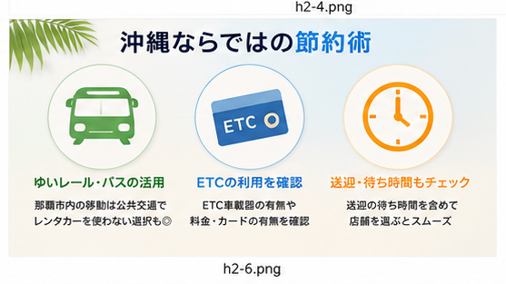 沖縄ならではのレンタカー節約術｜公共交通比較・ETC確認